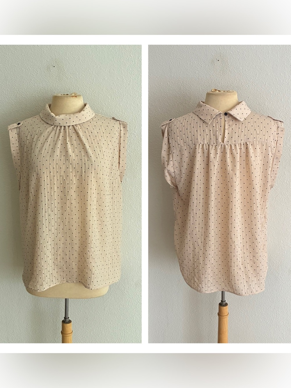 ModCloth polka dot blouse